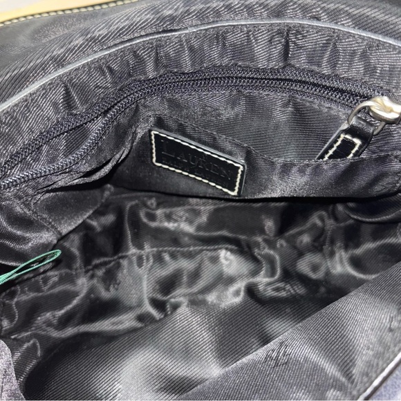 Vintage Ralph Lauren black leather buckle bag with silver metal clasp Y2K 90’s - Picture 8 of 13